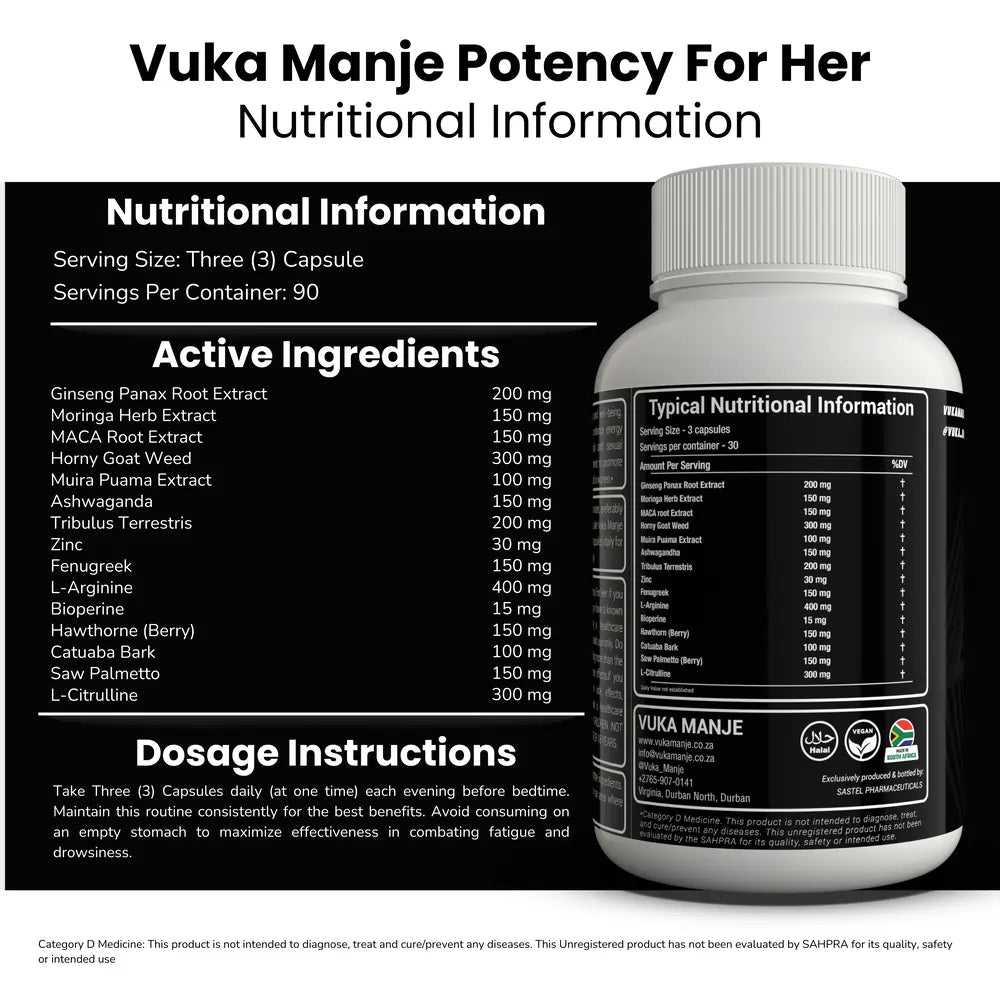 Vuka Manje™ Potency For Her