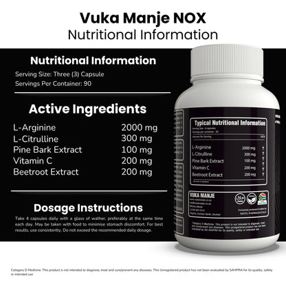 NOX (Nitric Oxide & Blood Flow Support)