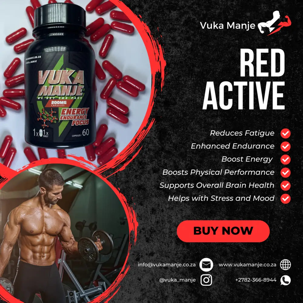 Vuka Manje Red Active (Vetverbrander + Energie) 