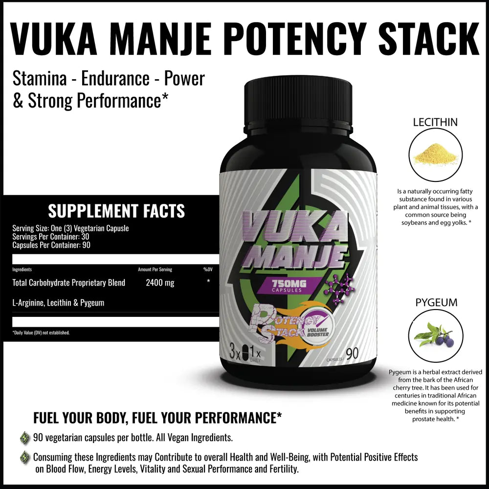 Vuka Manje Potency Stack (Volume Booster)