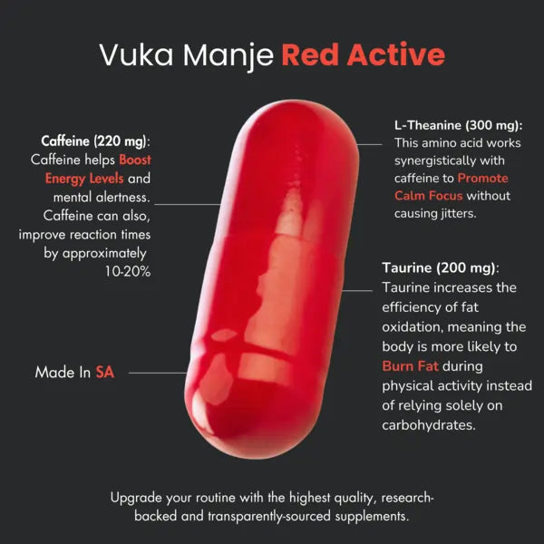 Vuka Manje Red Active (Fat Burner + Energy) 