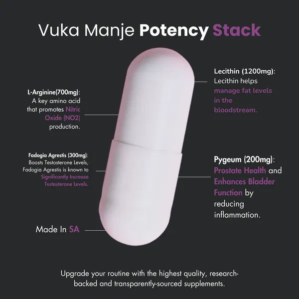 Vuka Manje™ Potency Stack (Testosterone Booster)